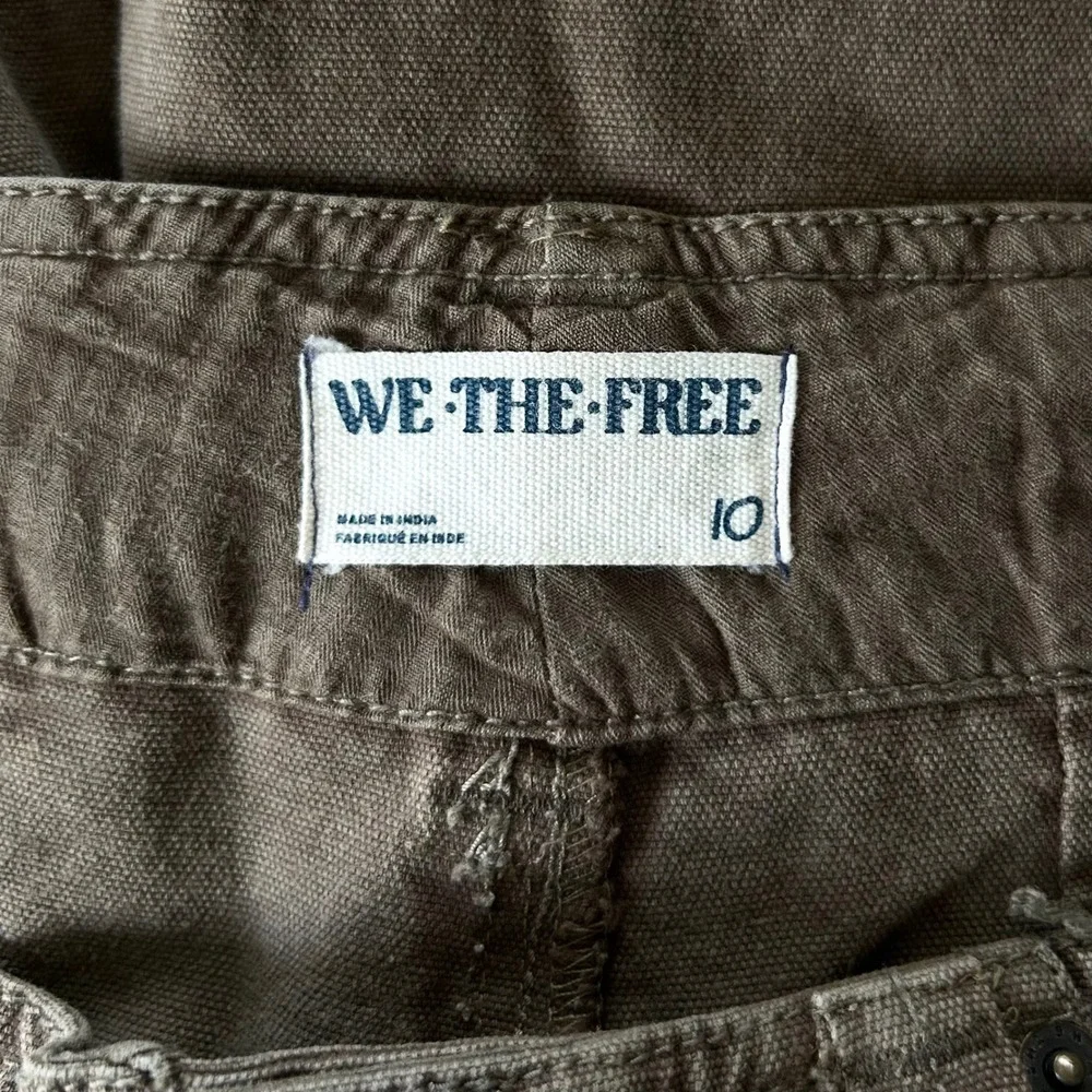 Free People Supersonic Slim Pant Breen 10 Workwear Utility Cargo Spring Y2K‎